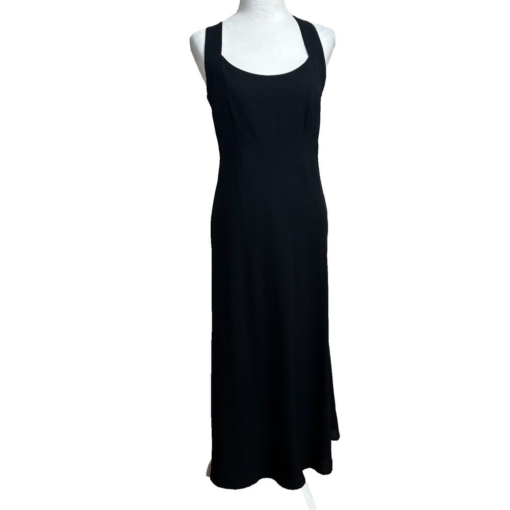 Carole Little Sheath Dress Womens 6 Black‎ Midi LBD Elegant Chic Classic